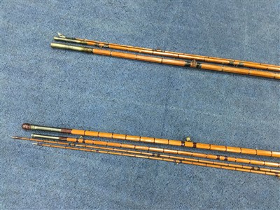 Lot 330 - A HARDY B 71994 FISHING ROD AND ANOTHER FISHING ROD IN CANVAS CARRY BAG