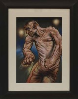Lot 296 - * PETER HOWSON OBE, LEAN pastel on paper,...