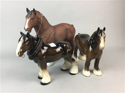 Lot 336 - A LOT OF TWO BESWICK HORSES