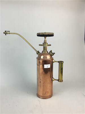 Lot 360 - A COPPER AND BRASS CINEMA SCENTED WATER SPRAY
