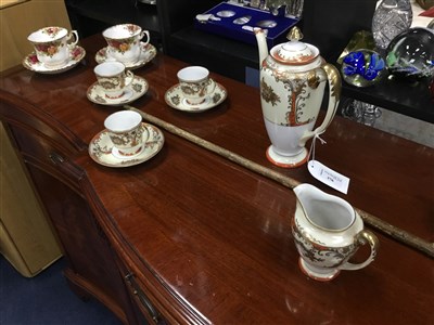 Lot 376 - A JAPANESE COFFEE SERVICE AND OTHER ITEMS