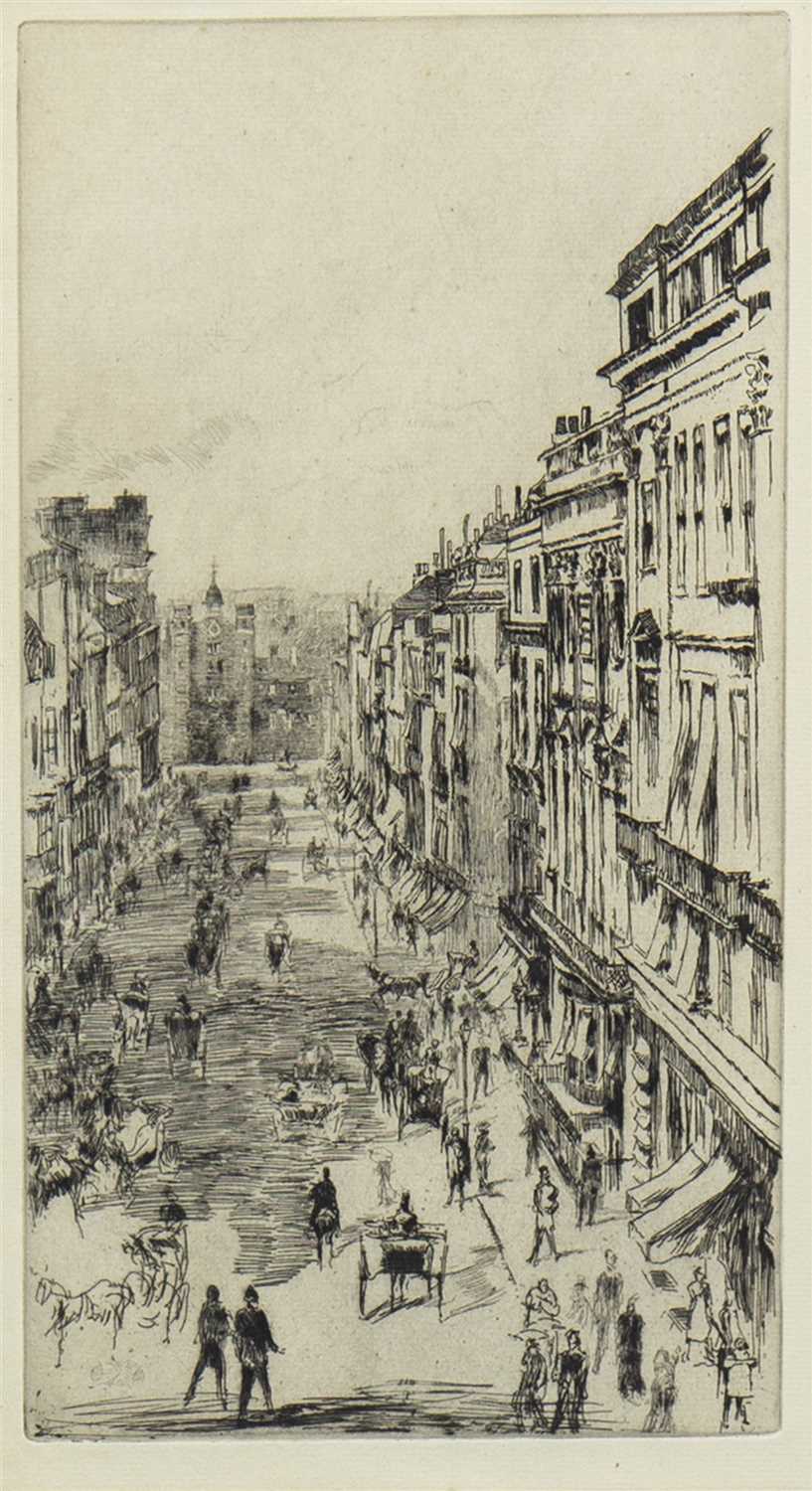 Lot 415 - SY JAMES'S STREET (LONDON) AN ETCHING AND DRYPOINT BY WHISTLER