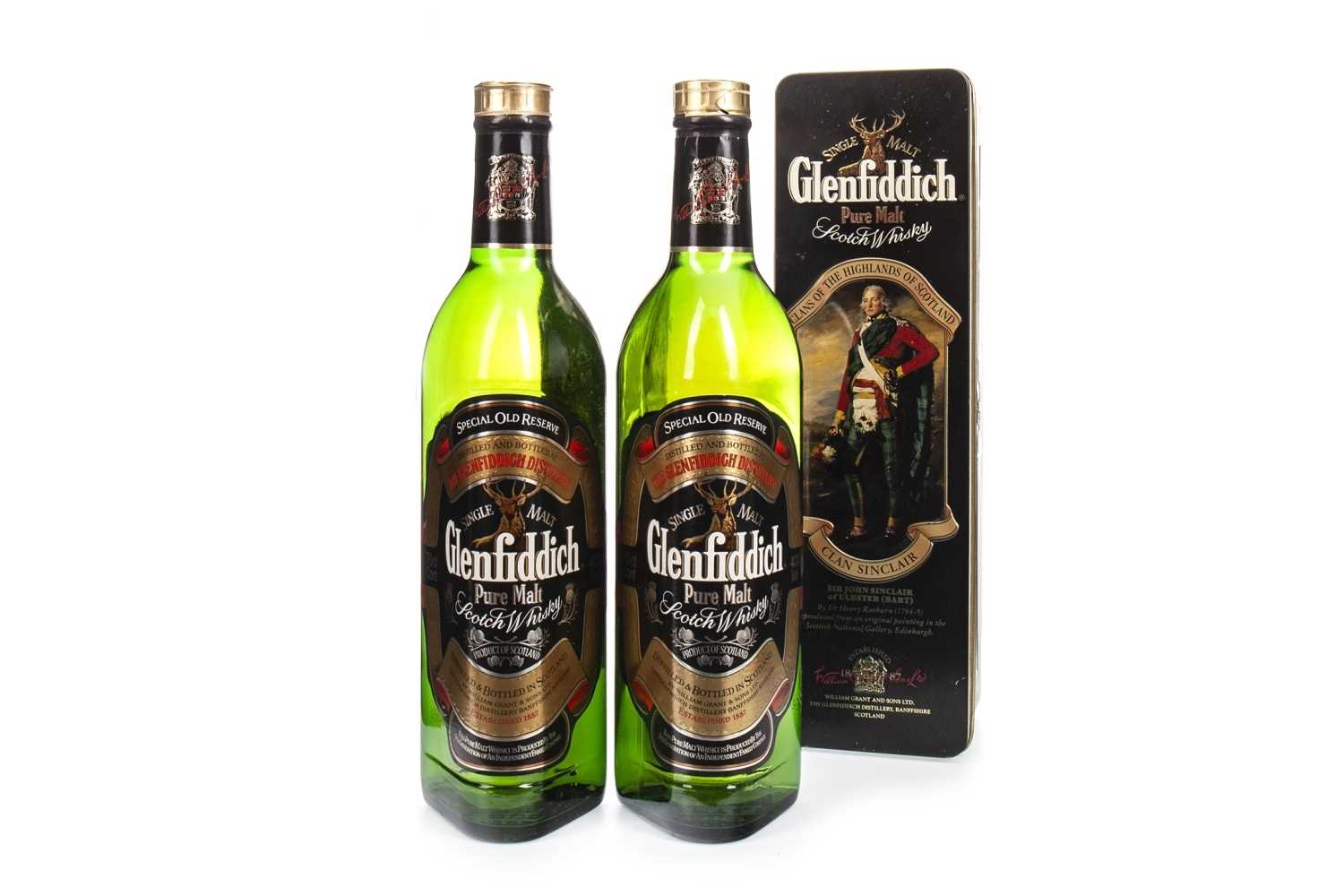 Lot 375 - TWO BOTTLES OF GLENFIDDICH SPECIAL OLD RESERVE