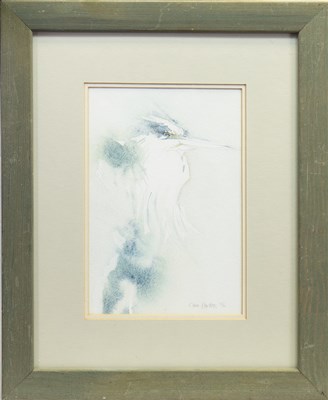 Lot 534 - KINGFISHER, A WATERCOLOUR BY CLAIRE HARKESS