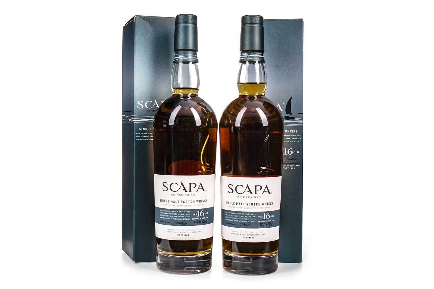 Lot 169 - TWO BOTTLES OF SCAPA 16 YEARS OLD