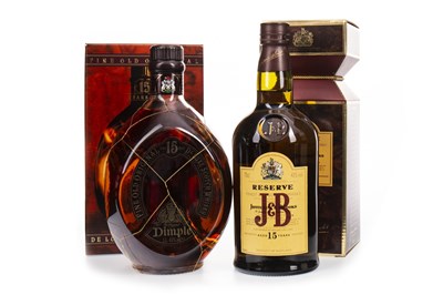 Lot 431 - DIMPLE 15 YEARS OLD AND J&B RESERVE AGED 15 YEARS