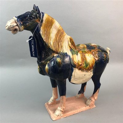 Lot 210 - A CHINESE TANG DYNASTY STYLE HORSE