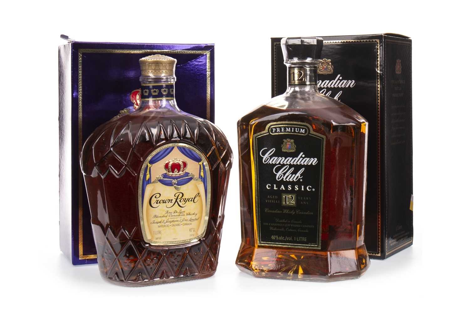 Lot 452 - CANADIAN CLUB CLASSIC 12 YEARS OLD AND CROWN