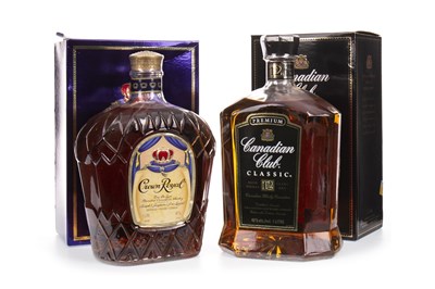 Lot 452 - CANADIAN CLUB CLASSIC 12 YEARS OLD AND CROWN ROYAL