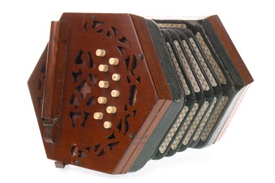Lot 1442 - AN EARLY 20TH CENTURY CONCERTINA BY J. WALLIS