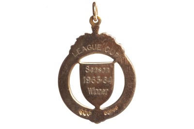Lot 1946 - BOBBY SHEARER 'CAPTAIN CUTLASS' OF RANGERS F.C. - HIS S.F.L. LEAGUE CUP WINNERS GOLD MEDAL 1964