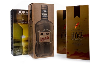 Lot 311 - ONE LITRE AND THREE BOTTLES OF JURA 10 YEARS OLD