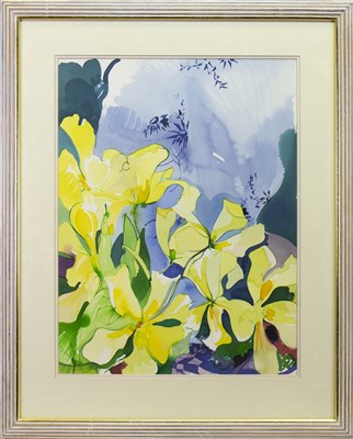 Lot 540 - STILL LIFE WITH FLOWERS, A WATERCOLOUR BY JENNIE TUFFS