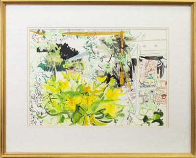 Lot 641 - THE POTTING SHED, A MIXED MEDIA BY JAMES HARRIGAN
