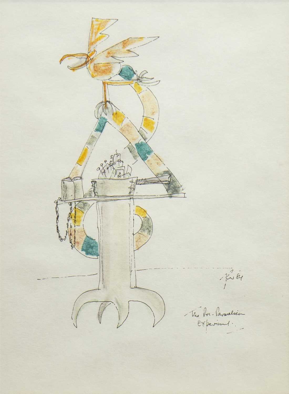 Lot 601 - THE EXPERIMENT, A PEN STUDY BY GEORGE WYLLIE
