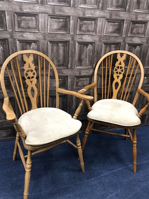 Lot 204 - A PAIR OF ERCOL ELBOW CHAIRS