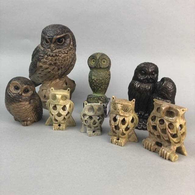 Lot 211 - A POOLE OWL AND OTHER OWLS