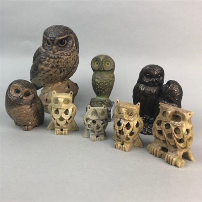 Lot 211 - A POOLE OWL AND OTHER OWLS