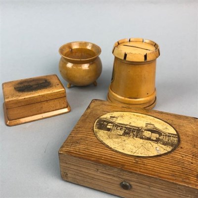 Lot 37 - A COLLECTION OF MAUCHLINE BOXES