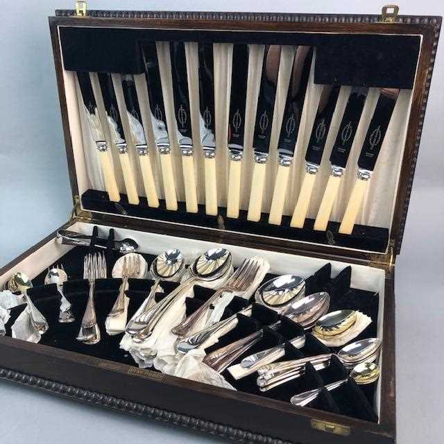Lot 38 - A CANTEEN OF CUTLERY GIFTED BY HARRY LAUDER