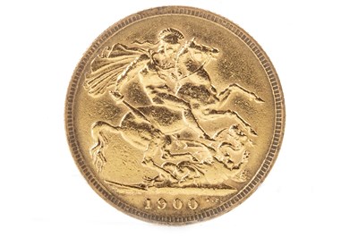 Lot 556 - A GOLD SOVEREIGN, 1900