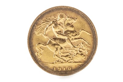 Lot 598 - A GOLD HALF SOVEREIGN, 1910