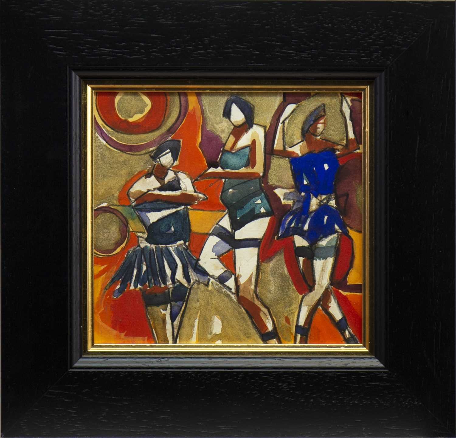 Lot 555 - THE DANCERS, A MIXED MEDIA BY JAMIE O'DEA