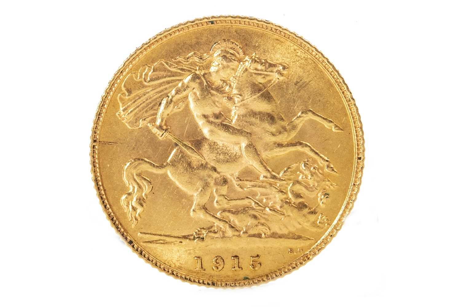 Lot 518 - A GOLD HALF SOVEREIGN, 1915