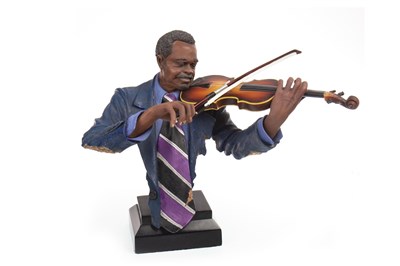 Lot 1282 - A LOT OF SEVEN FIGURES OF JAZZ MUSICIANS