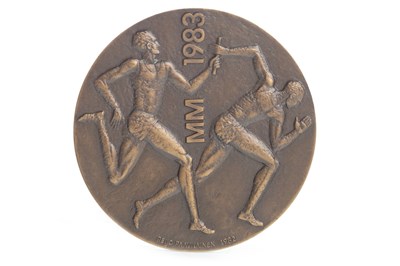 Lot 1910 - A BRONZE MEDAL FROM THE FIRST WORLD ATHLETICS CHAMPIONSHIPS 1983
