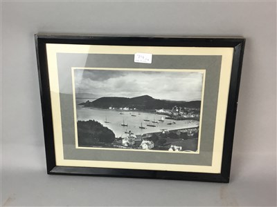 Lot 74 - A GROUP OF OBAN HARBOUR PHOTOGRAPHS AND A PICTURE OF A SAILING SHIP