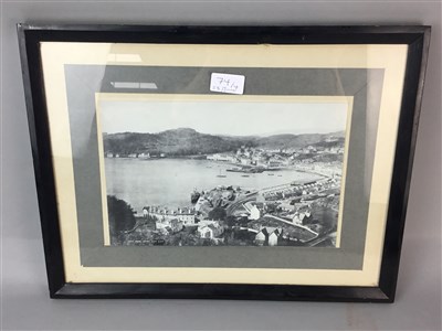 Lot 74 - A GROUP OF OBAN HARBOUR PHOTOGRAPHS AND A PICTURE OF A SAILING SHIP