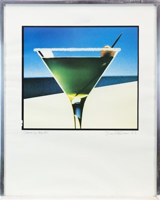 Lot 447 - CREME DE MENTHE AND TEQUILA SUNRISE, A PAIR OF LITHOGRAPHS BY DAVID FAIRMAN