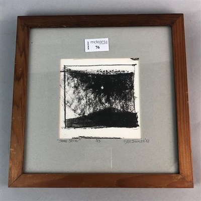 Lot 158 - SMALL STORM, A LITHOGRAPH BY S M INNES