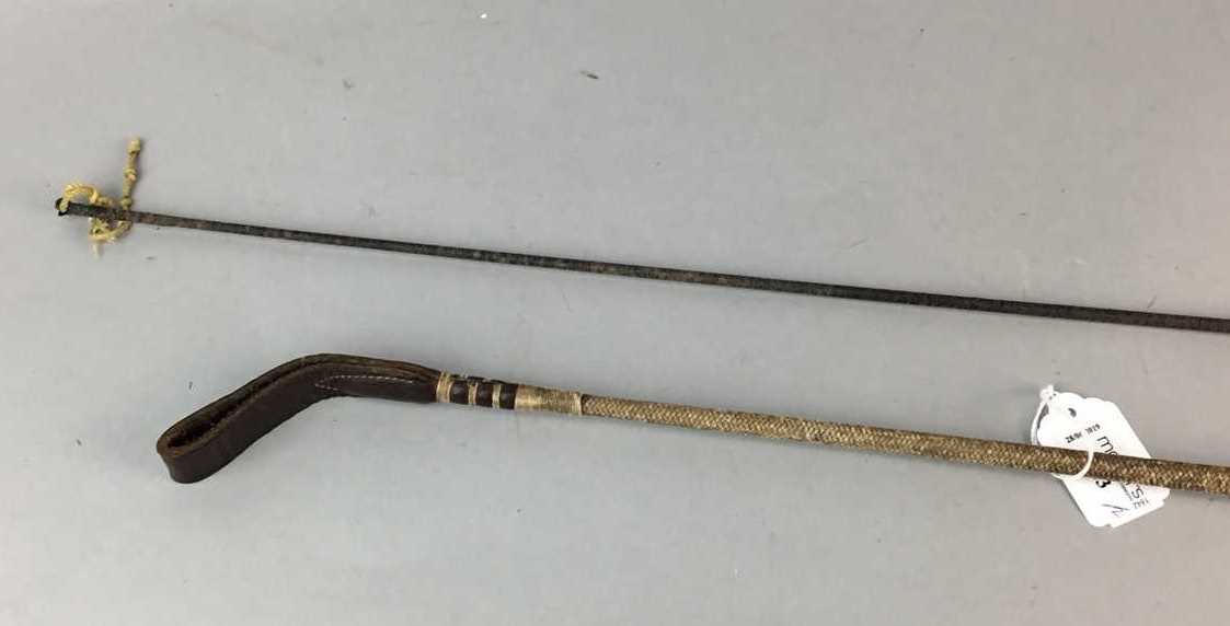 Lot 143 - TWO EARLY 20TH CENTURY RIDING CROPS
