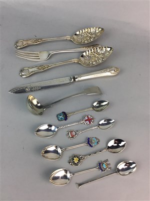 Lot 237 - A COLLECTION OF VARIOUS SILVER PLATED FLATWARE