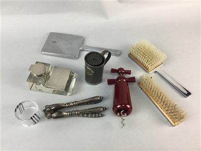 Lot 248 - A MOULI GRATER, AUTOMATIC FLY REEL, FISHING ROD IN BAG AND OTHER ITEMS