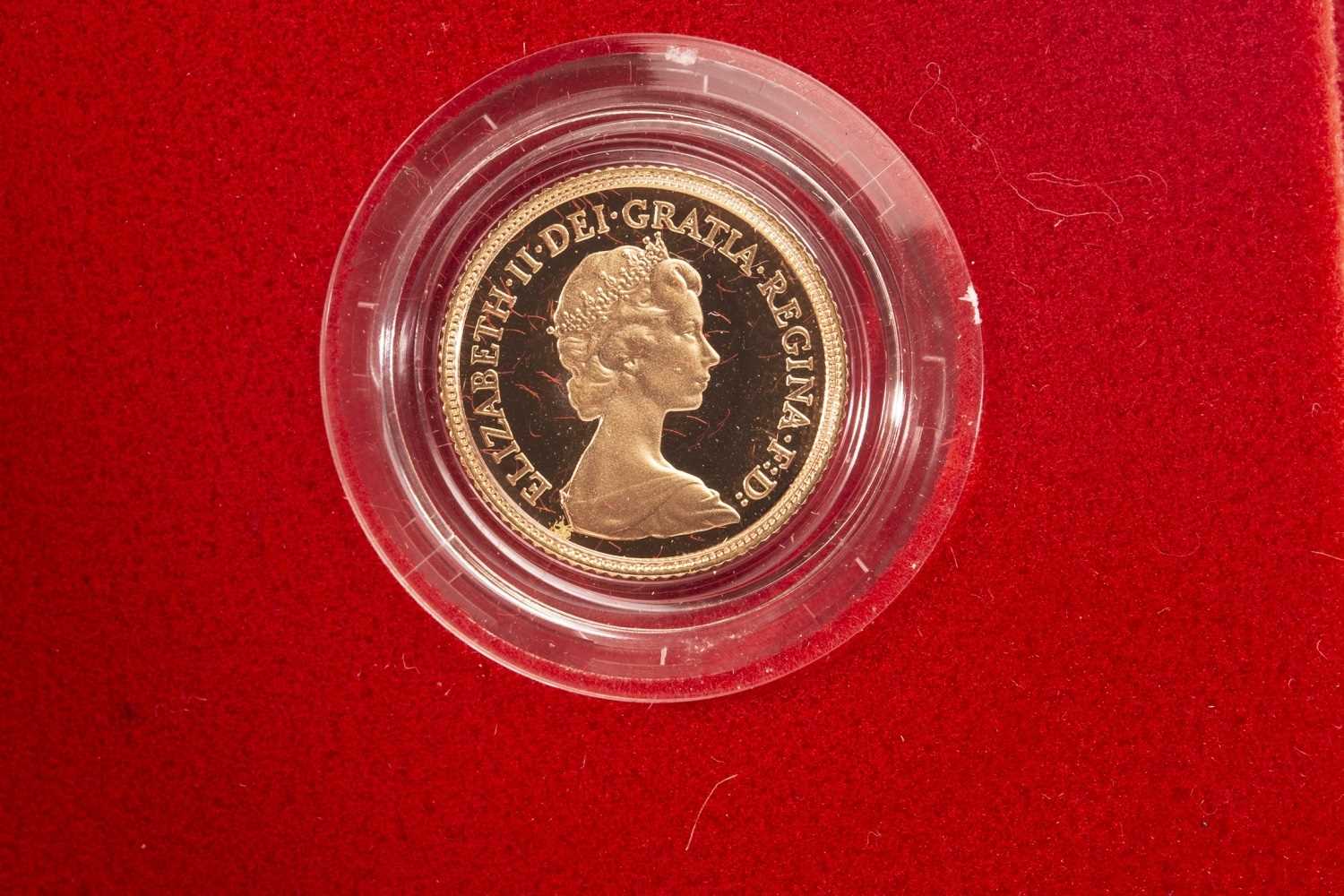 Lot 528 - A GOLD PROOF HALF SOVEREIGN, 1980