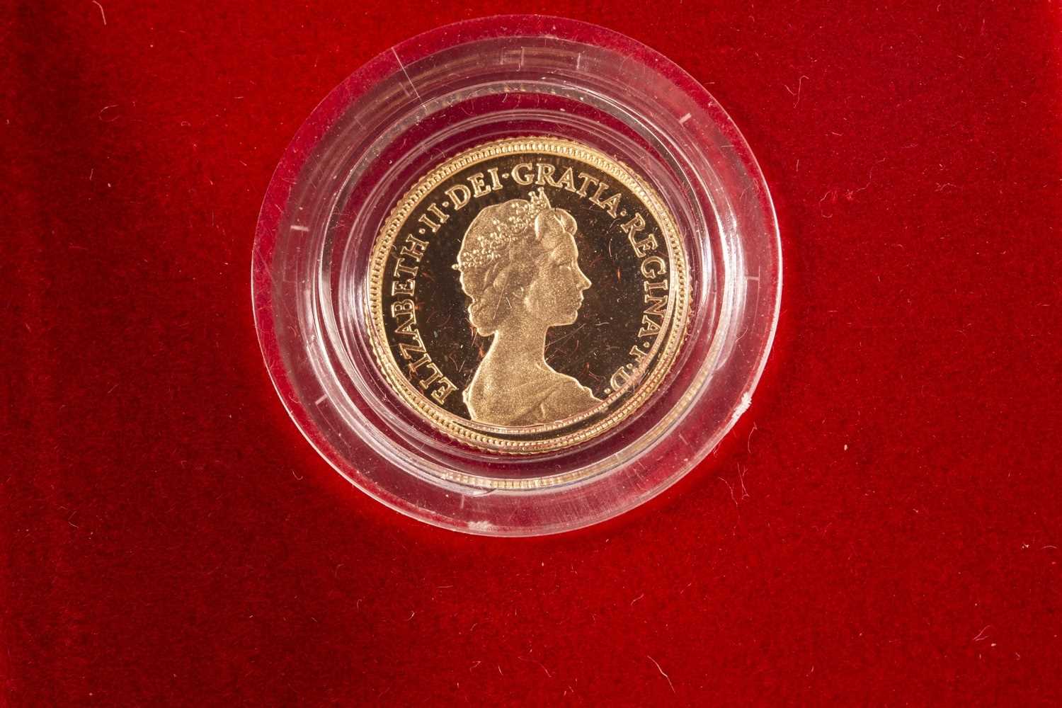Lot 529 - A GOLD PROOF HALF SOVEREIGN, 1980