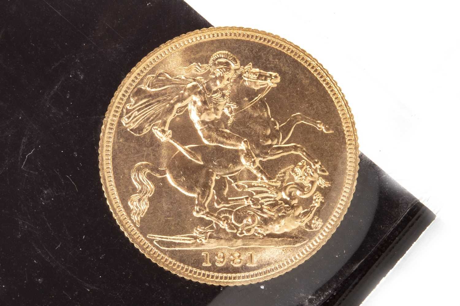 Lot 541 - A GOLD SOVEREIGN, 1981