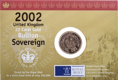 Lot 569 - A GOLD SOVEREIGN, 2002