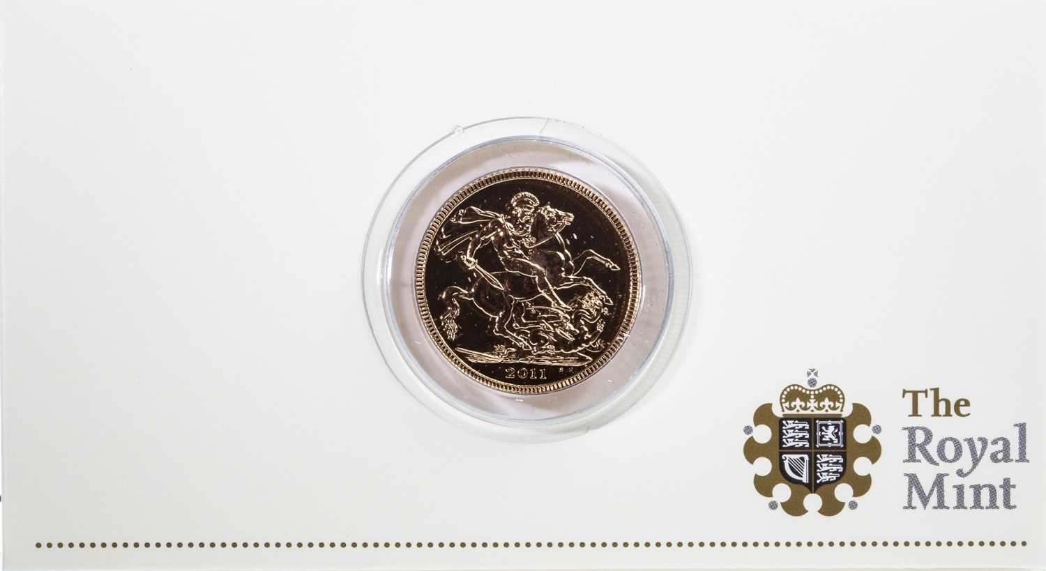 Lot 574 - A GOLD SOVEREIGN, 2011