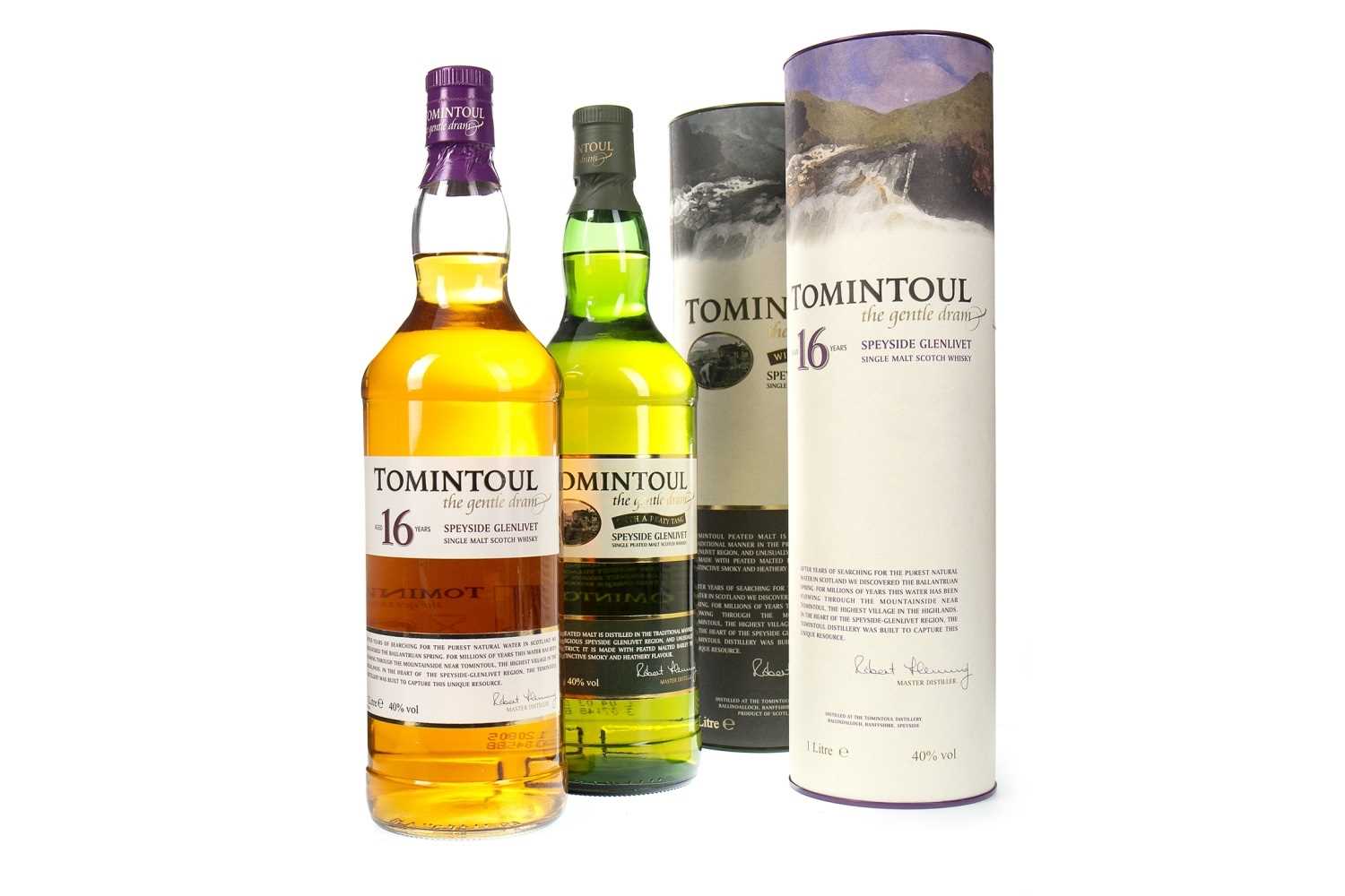 Lot 325 - TOMINTOUL AGED 16 YEARS AND PEATY TANG