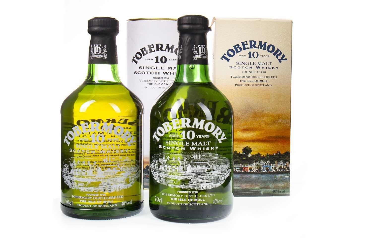 Lot 328 - TWO BOTTLES OF TOBERMORY AGED 10 YEARS