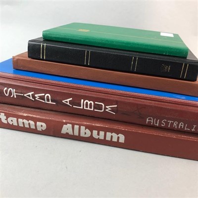 Lot 304 - A COLLECTION OF FIVE STAMP ALBUMS
