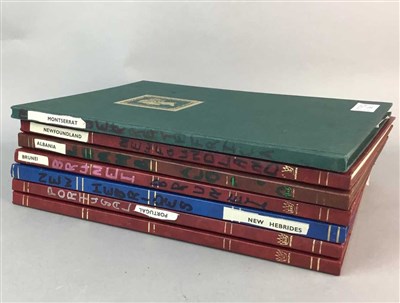Lot 316 - A COLLECTION OF SEVEN STAMP ALBUMS