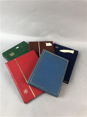 Lot 310 - A COLLECTION OF STAMP ALBUMS AND SOME LOOSE EXAMPLES