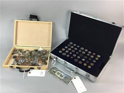 Lot 113 - A COLLECTION OF VARIOUS UK AND OTHER COINS AND BANKNOTES