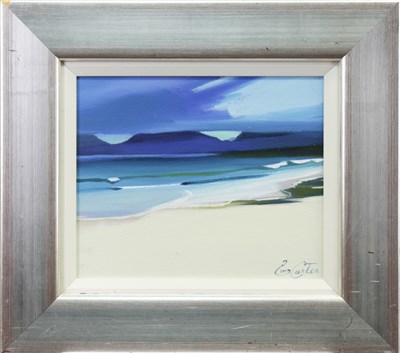Lot 700 - STORM OVER LUSKENTYRE, AN OIL BY PAM CARTER