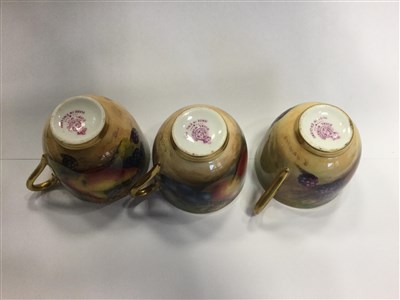 Lot 1130 - A ROYAL WORCESTER COFFEE SERVICE IN ORIGINAL FITTED CASE